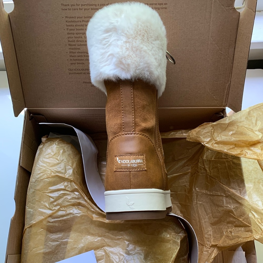 NWT UGG Tynlee Suede Faux Fur Tall Boots - Picture 7 of 7